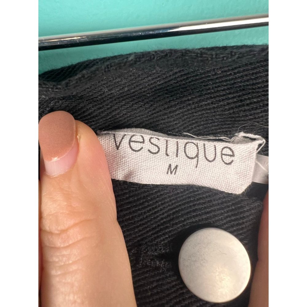 Vestique Black Cargo Mini Skort Size M | Utility Pocket Skirt Shorts - Picture 4 of 6